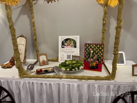 Ladoo and Lights event decor