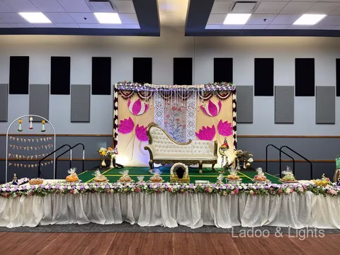 Ladoo and Lights event decor