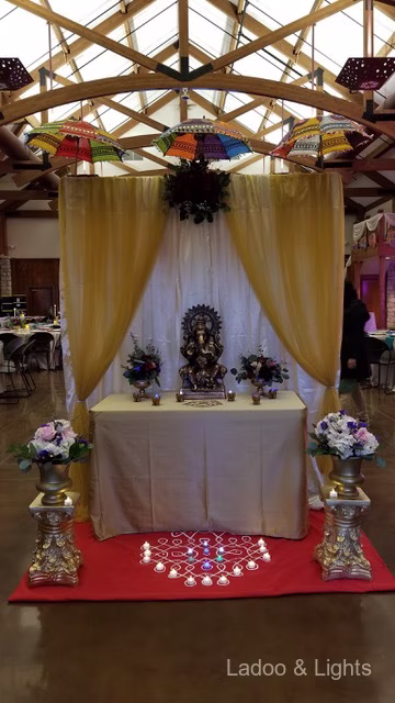 Ladoo and Lights event decor