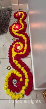 Ladoo and Lights event decor