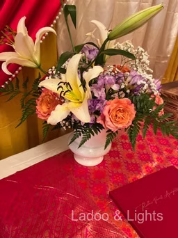 Ladoo and Lights event decor