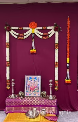 Ladoo and Lights event decor