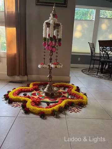 Ladoo and Lights event decor