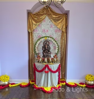 Ladoo and Lights event decor