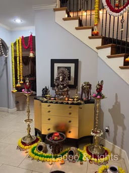 Ladoo and Lights event decor