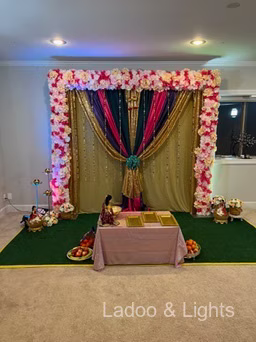 Ladoo and Lights event decor