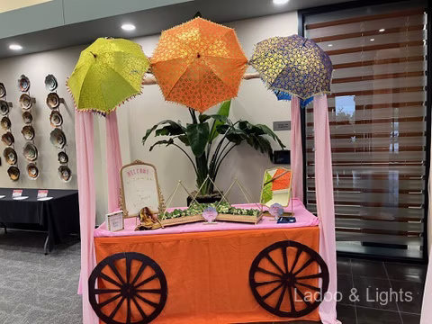 Ladoo and Lights event decor