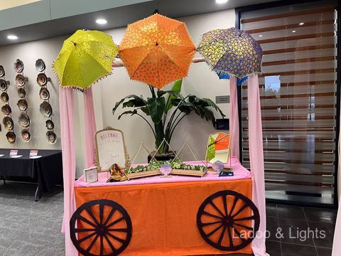 Ladoo and Lights event decor
