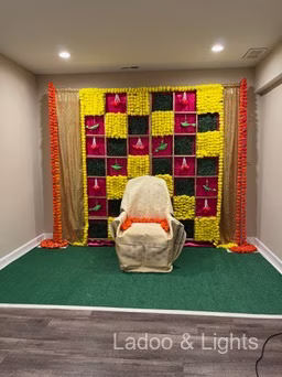 Ladoo and Lights event decor