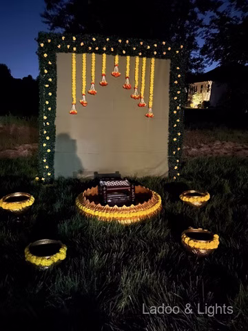 Ladoo and Lights event decor