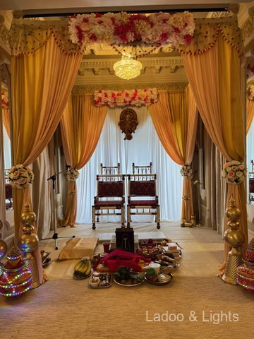 Ladoo and Lights event decor