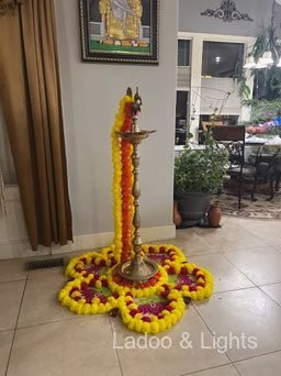 Ladoo and Lights event decor