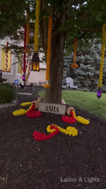Ladoo and Lights event decor