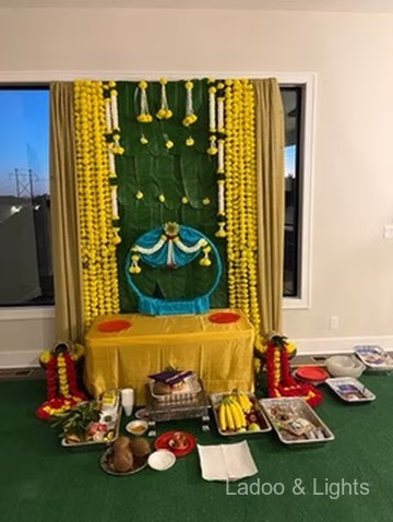 Ladoo and Lights event decor