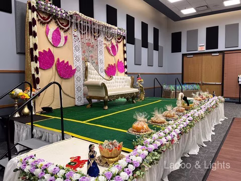 Ladoo and Lights event decor