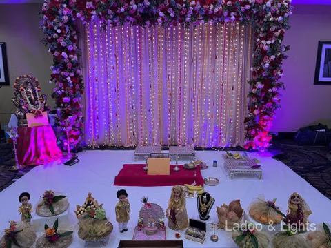 Ladoo and Lights event decor