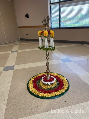 Ladoo and Lights event decor