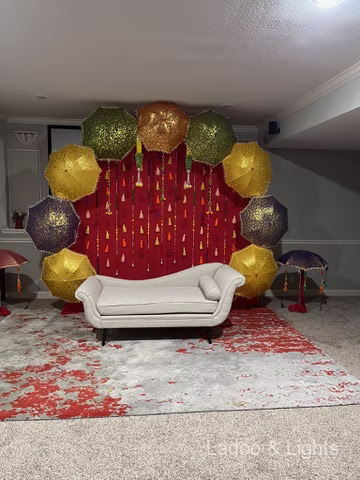 Ladoo and Lights event decor