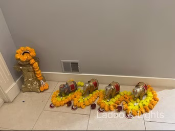 Ladoo and Lights event decor