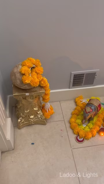 Ladoo and Lights event decor