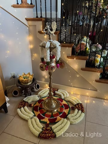 Ladoo and Lights event decor