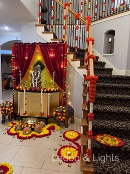 Ladoo and Lights event decor