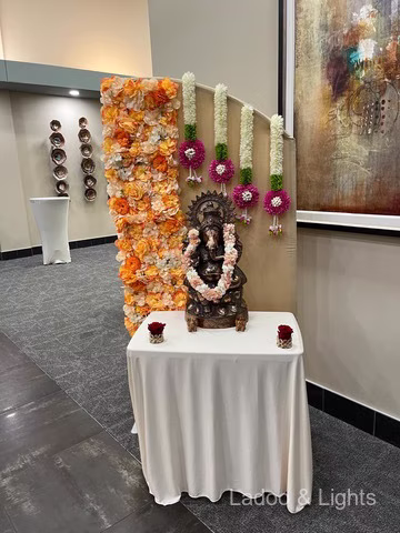 Ladoo and Lights event decor