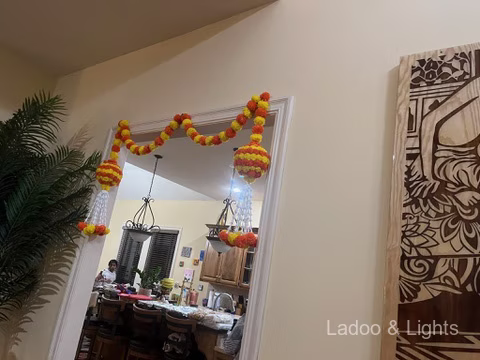 Ladoo and Lights event decor
