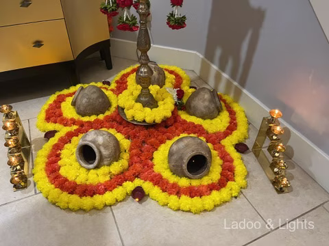Ladoo and Lights event decor