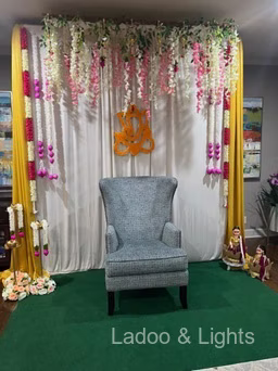 Ladoo and Lights event decor