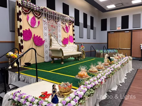 Ladoo and Lights event decor