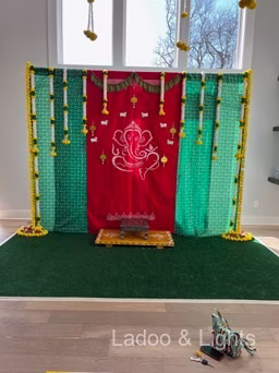 Ladoo and Lights event decor